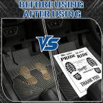 Cyrico 100 Pcs Paper Floor Mats for Cars, Disposable Waterproof Kraft Paper Automotive Carpet Protectors, Temporary Vehicle Floor Covers for Car Detailing Stuff, Dealership, 16 x 20 Inch, White