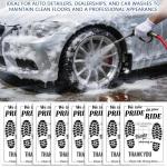 Cyrico 100 Pcs Paper Floor Mats for Cars, Disposable Waterproof Kraft Paper Automotive Carpet Protectors, Temporary Vehicle Floor Covers for Car Detailing Stuff, Dealership, 16 x 20 Inch, White