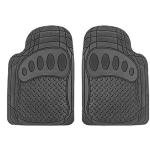 FH Group Automotive Floor Mats Heavy Duty Footprint Design Rubber Floor Mats for Cars,Universal Fit Full Set,Climaproof Floor Mats Trimmable Floor Mats for Most Sedan, SUV, Truck Floor Mats Black