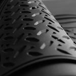 FH Group Automotive Floor Mats Heavy Duty Footprint Design Rubber Floor Mats for Cars,Universal Fit Full Set,Climaproof Floor Mats Trimmable Floor Mats for Most Sedan, SUV, Truck Floor Mats Black