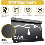 Eozvou License Plate Holder Compatible with Honda CR-V/HR-V/Insight/Odyssey/Passport/Pilot/Prelude, No Drill & Anti-Theft Front License Plate Frame with Screws, Front Grille & Bumper Mount