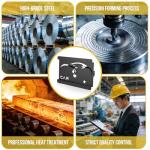 Eozvou License Plate Holder Compatible with Honda CR-V/HR-V/Insight/Odyssey/Passport/Pilot/Prelude, No Drill & Anti-Theft Front License Plate Frame with Screws, Front Grille & Bumper Mount