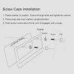 Hawaiian Flower Hibiscus License Plate Frames, Rust-Proof Stainless Steel Screws, Caps Included Personalized Cover for Women and Men Decorate Car with 12.3x6.3 Inch License Plate Holder -DATANSEN