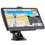 GPS Navigator for Car, 2026 Map 7 inch Touch Screen Car GPS 256-16GB,Voice Turn Direction Guidance, Support Speed and Red Light Warning, North America Lifetime map Free Update Truck(Black)