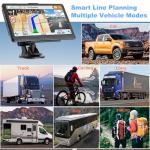 GPS Navigator for Car, 2026 Map 7 inch Touch Screen Car GPS 256-16GB,Voice Turn Direction Guidance, Support Speed and Red Light Warning, North America Lifetime map Free Update Truck(Black)