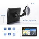 GPS Navigator for Car, 2026 Map 7 inch Touch Screen Car GPS 256-16GB,Voice Turn Direction Guidance, Support Speed and Red Light Warning, North America Lifetime map Free Update Truck(Black)