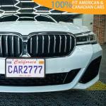 2Pack Premium Matte Black Silicone License Plate Frames, License Plate Holder, ZOMETUO Universal Car License Plate Frame Cover for Women/Man, Brackets Rust-Proof, Weather & Rattle-Proof