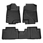 VIWIK Floor Mats Compatible for Honda CR-V LX EX SE 2012 2013 2014 2015 2016, Car Mats All Weather Custom Floor Liners Full Set Include 1st and 2nd Row Front & Rear, Automotive Floor Mats TPE Black