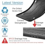 2Pack Premium Matte Black Silicone License Plate Frames, License Plate Holder, ZOMETUO Universal Car License Plate Frame Cover for Women/Man, Brackets Rust-Proof, Weather & Rattle-Proof