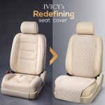 IVICY Linen Car Seat Cover for All Vehicles