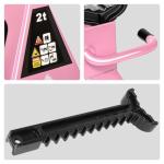 PM PERFORMOTOR Low Profile Hydraulic Trolley Service/Floor Jack Combo with 2 Ratchet Jack Stands, 2 Ton (4000 lbs) Capacity, Pink, PM-TOL-FJ3P-PK