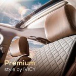 IVICY Linen Car Seat Cover for All Vehicles