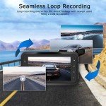 ORSKEY 1080P Full HD Dual Lens Dash Cam