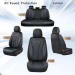 Coverado Car Seat Covers Front and Rear Set