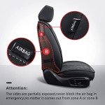 Mirozo Car Seat Covers Set - Breathable Black