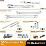239-Piece Metric Socket and Ratchet Tool Set