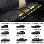 Mirozo Car Seat Covers Set - Breathable Black