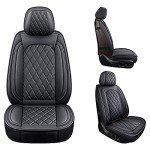 Mirozo Car Seat Covers Set - Breathable Black
