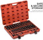 Neiko 65-Piece Impact Socket Set with Adapters