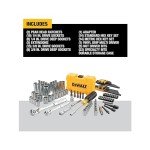 DEWALT 14/38" Drive Socket Set, 108 Pieces