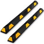 Pyle 2-Pack Wide Garage Floor Parking Stoppers
