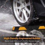 Pyle 2-Pack Wide Garage Floor Parking Stoppers