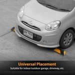 Pyle 2-Pack Wide Garage Floor Parking Stoppers