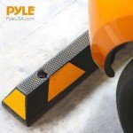 Pyle 2-Pack Wide Garage Floor Parking Stoppers
