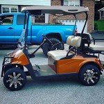 12" Tempest Machined/Black Wheels and 215/35-12 Low Profile DOT Tires Combo - Set of 4 (Club Car/EZGO (1/2x20))