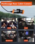 Vantrue N5 4 Channel WiFi 360° All Sides Dash Cam, STARVIS 2, IR Night Vision, 2.7K+1080P*3 Front Rear Inside Dashcam, Voice Control, GPS, 24 Hours Buffered Parking Mode Dash Camera, Support 512GB Max