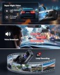 REDTIGER 4K Dash Cam with WiFi and GPS