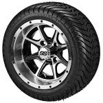 RM Cart 12" Black Wheels and 215/35-12 Tires