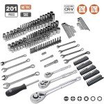 201-Piece Mechanic's Tool Socket Set with Case