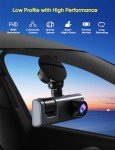 Dual Dashcam Front, Rear, and Inside Camera