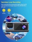 Dual Dashcam Front, Rear, and Inside Camera