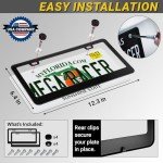 Matte Black License Plate Frames - 2 Pack