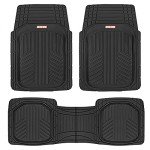 Heavy Duty Odorless Rubber Floor Mats - Black