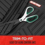 Heavy Duty Odorless Rubber Floor Mats - Black