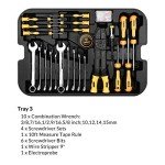 DEKOPRO 258-Piece Portable Tool Set with Trolley