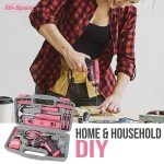 Pink 35pc Electric Screwdriver & Tool Set