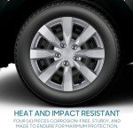 16-Inch Premium Snap-On Wheel Rim Hubcaps