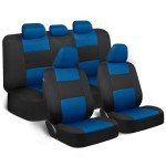 BDK Blue and Black Full Car Seat Covers Set