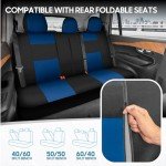 BDK Blue and Black Full Car Seat Covers Set