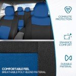 BDK Blue and Black Full Car Seat Covers Set