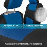 BDK Blue and Black Full Car Seat Covers Set
