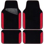 Rainbow Waterproof Faux Leather Car Floor Mats Set
