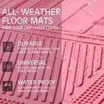 Universal Waterproof Car Mats - Set of 4 (Pink)