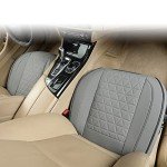 Luxury Faux Leather Car Seat Cover Cushion – Grey