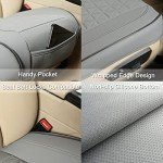 Luxury Faux Leather Car Seat Cover Cushion – Grey
