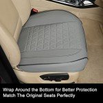 Luxury Faux Leather Car Seat Cover Cushion – Grey